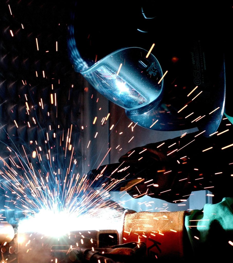 Steel Edge welder at work